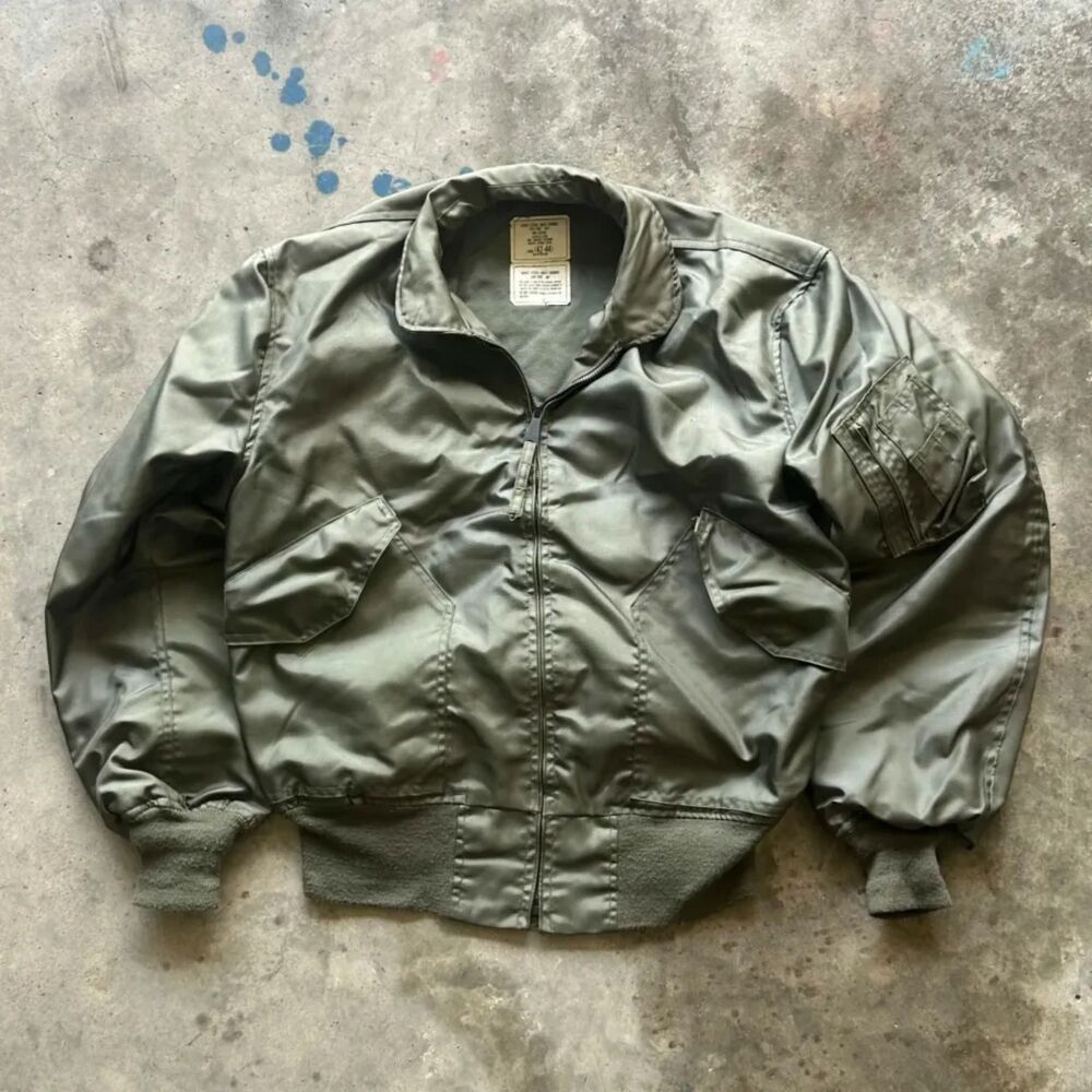 Vintage Military CWU-36/P Flight Bomber Jacket Size 42-44